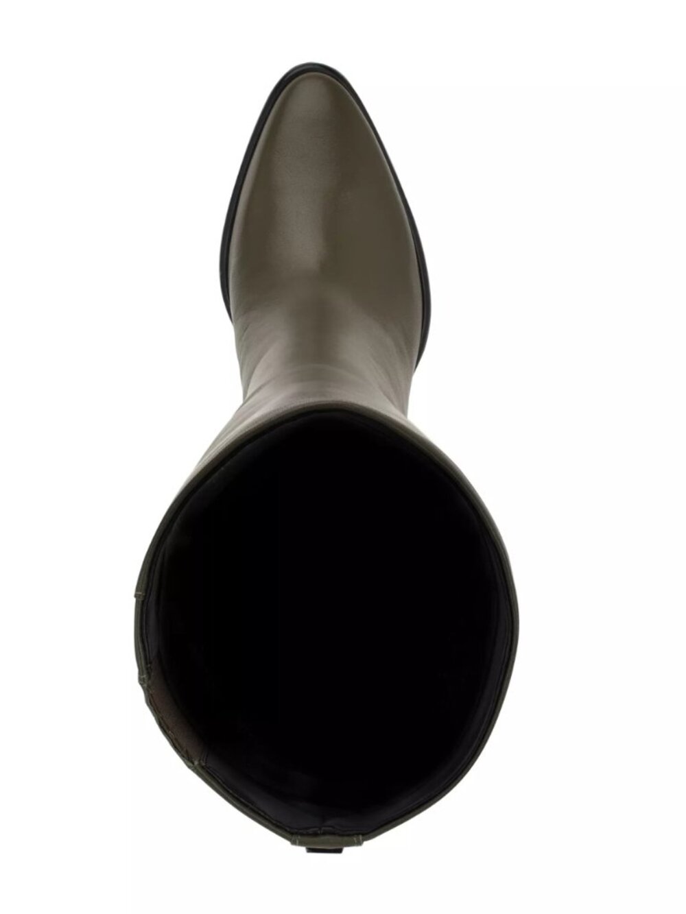 GUESS Perinna Tall Leather Boots Dark Olive Size 6 M - Picture 5 of 5